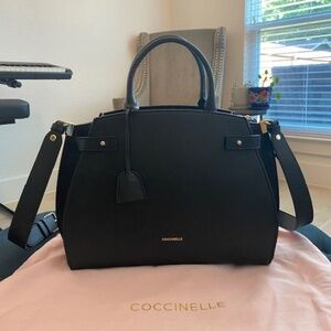 NWT Coccinelle Kliche Medium Handbag - Black